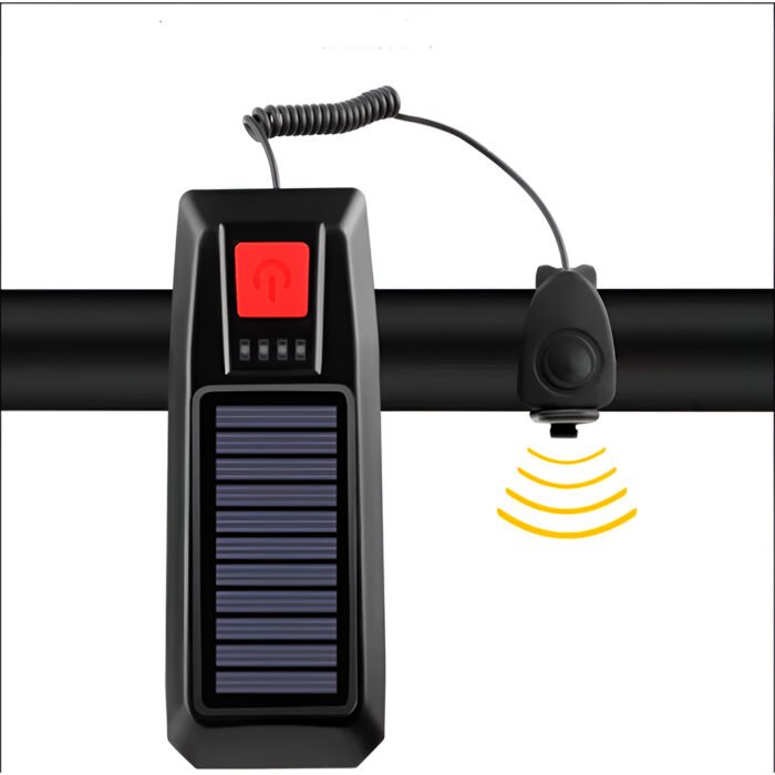 Luz LED Recargable + Timbre para Bicicleta/Scooter - Rojo - Imagen 2