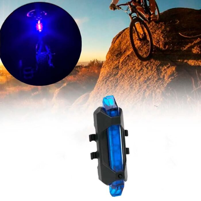 Luz LED trasera para bicicleta - Azul - Imagen 2