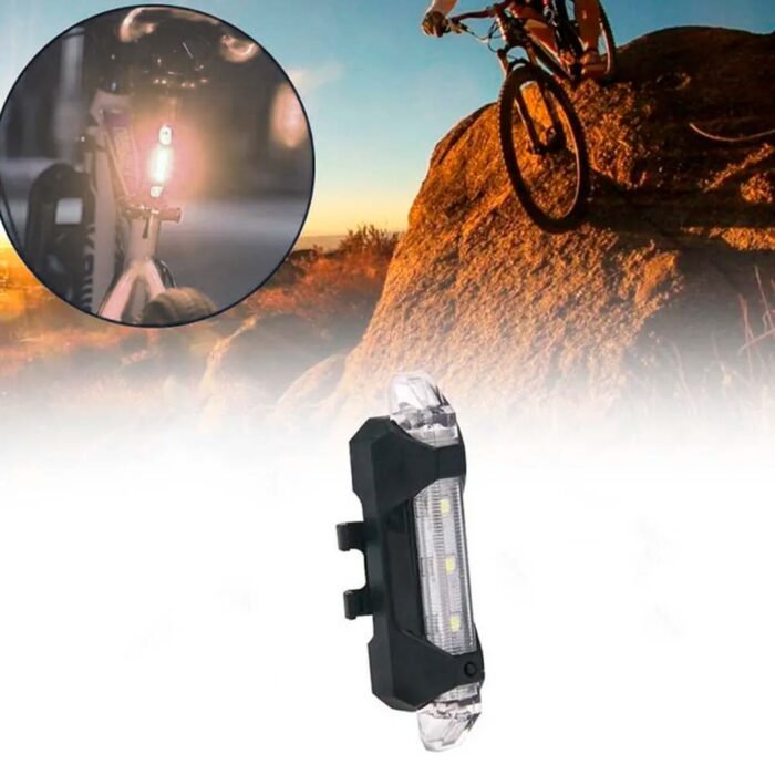 Luz LED trasera para bicicleta - Blanco - Imagen 2