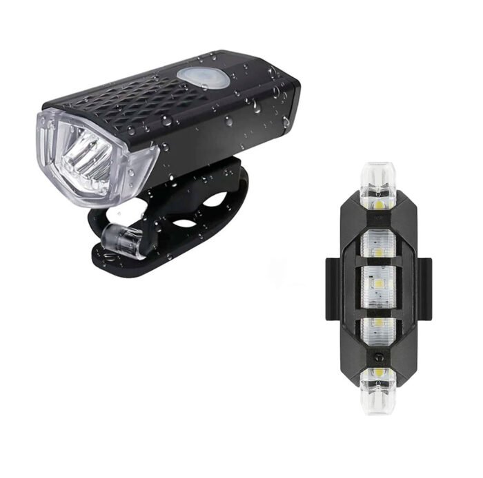 Luces Delantera y Trasera para Bicicleta  Recargable USB