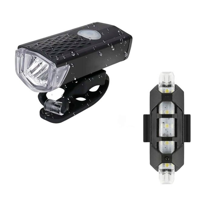 Luces Delantera y Trasera para Bicicleta  Recargable USB
