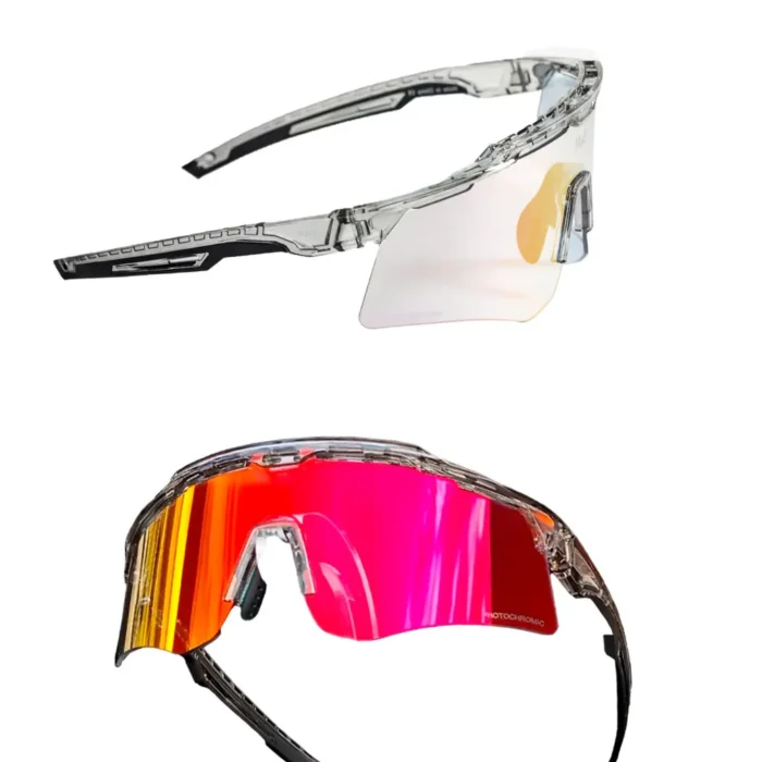 Lentes Deportivos Fotocromaticos Transparente/Rosado